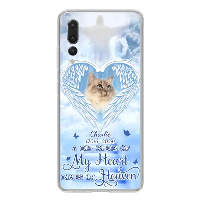 Custom Personalized Memorial Pet Phone Case - Upload Photo - Memorial Gift Idea For Pet Owner - A Big Piece Of My Heart Lives In Heaven - Case For Xiaomi/ Oppo/ Huawei