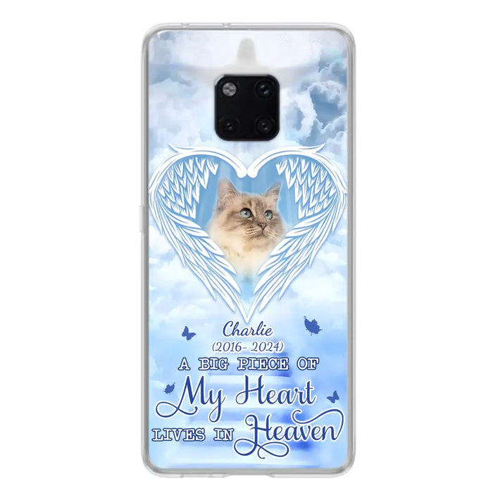 Custom Personalized Memorial Pet Phone Case - Upload Photo - Memorial Gift Idea For Pet Owner - A Big Piece Of My Heart Lives In Heaven - Case For Xiaomi/ Oppo/ Huawei