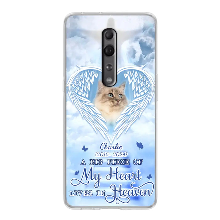 Custom Personalized Memorial Pet Phone Case - Upload Photo - Memorial Gift Idea For Pet Owner - A Big Piece Of My Heart Lives In Heaven - Case For Xiaomi/ Oppo/ Huawei