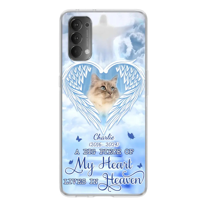 Custom Personalized Memorial Pet Phone Case - Upload Photo - Memorial Gift Idea For Pet Owner - A Big Piece Of My Heart Lives In Heaven - Case For Xiaomi/ Oppo/ Huawei