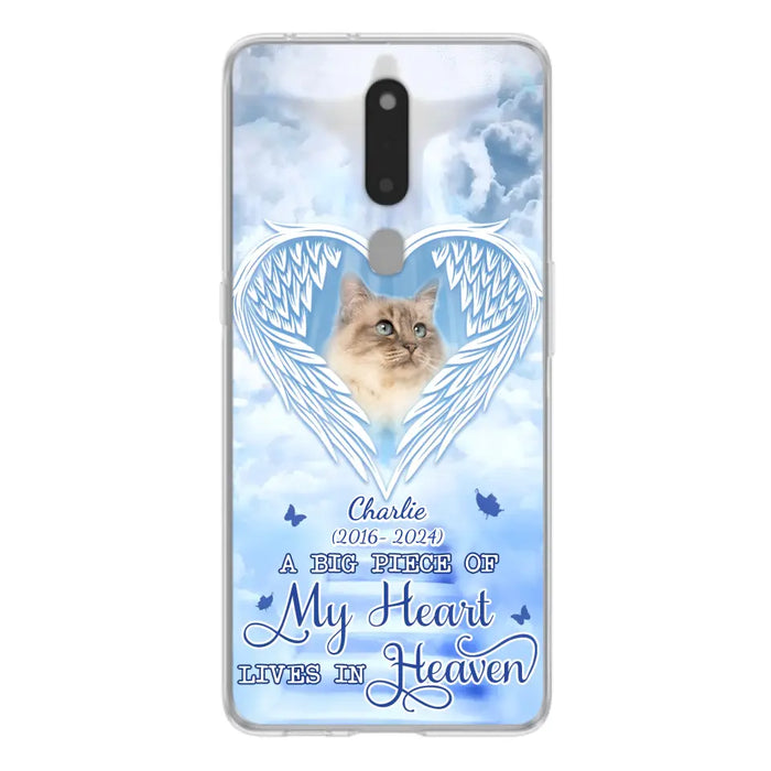 Custom Personalized Memorial Pet Phone Case - Upload Photo - Memorial Gift Idea For Pet Owner - A Big Piece Of My Heart Lives In Heaven - Case For Xiaomi/ Oppo/ Huawei