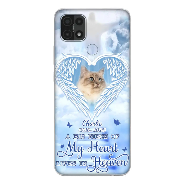 Custom Personalized Memorial Pet Phone Case - Upload Photo - Memorial Gift Idea For Pet Owner - A Big Piece Of My Heart Lives In Heaven - Case For Xiaomi/ Oppo/ Huawei