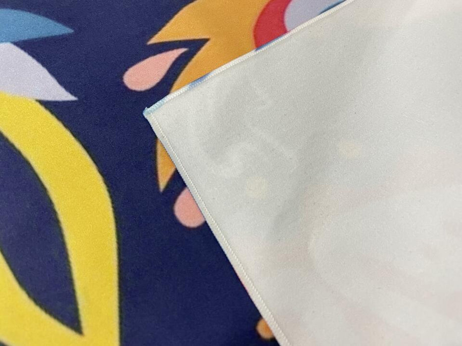 Personalized Blue Flower Parrot Beach Towel - Upload Parrot Photo - Summer Gift Idea