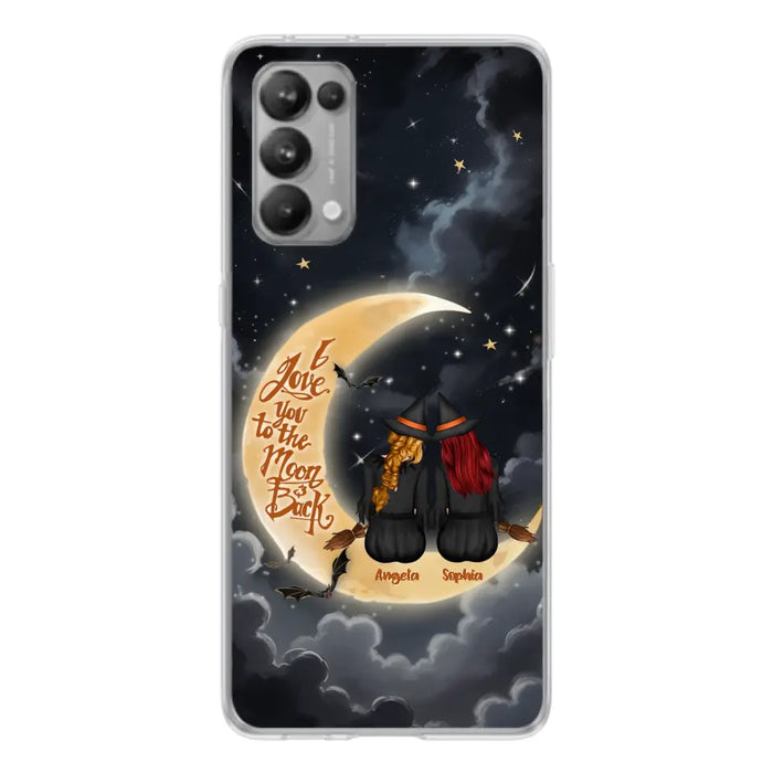 Custom Personalized Witches Phone Case For Xiaomi/ Oppo/ Huawei - Gift Idea For Friend -Memorial Gift - I Love You To The Moon & Back