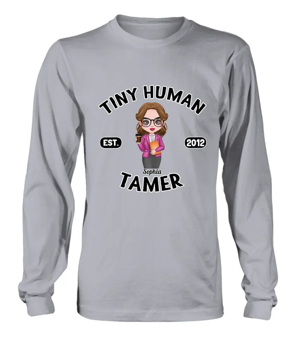 Custom Personalized Tiny Human Tamer Shirt/ Hoodie - Gift Idea To Friends/ Daughter/ Mom