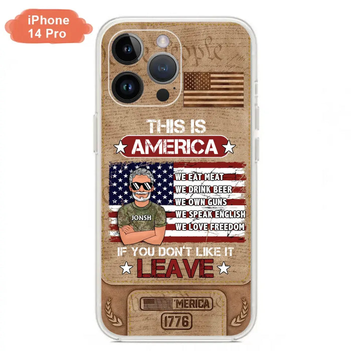 Custom Personalized Veteran Phone Case - Gift Idea For Veteran/ Daughter - This Is America - Case For iPhone/ Samsung