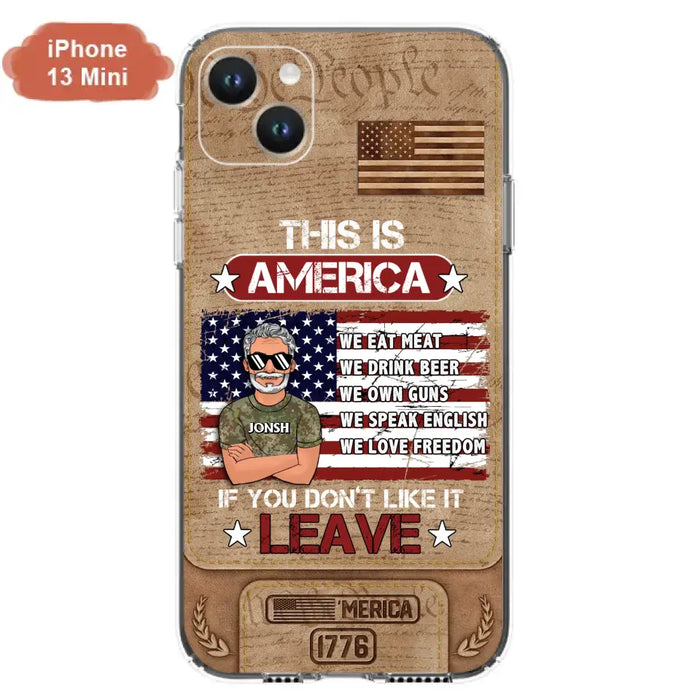 Custom Personalized Veteran Phone Case - Gift Idea For Veteran/ Daughter - This Is America - Case For iPhone/ Samsung