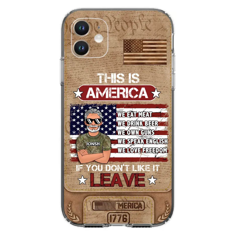 Custom Personalized Veteran Phone Case - Gift Idea For Veteran/ Daughter - This Is America - Case For iPhone/ Samsung