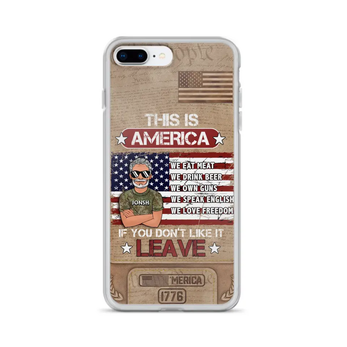 Custom Personalized Veteran Phone Case - Gift Idea For Veteran/ Daughter - This Is America - Case For iPhone/ Samsung