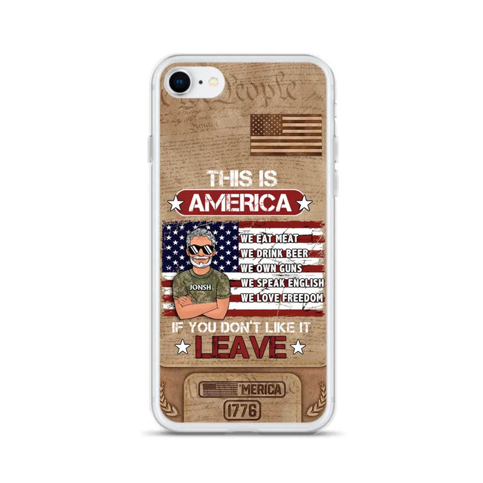 Custom Personalized Veteran Phone Case - Gift Idea For Veteran/ Daughter - This Is America - Case For iPhone/ Samsung