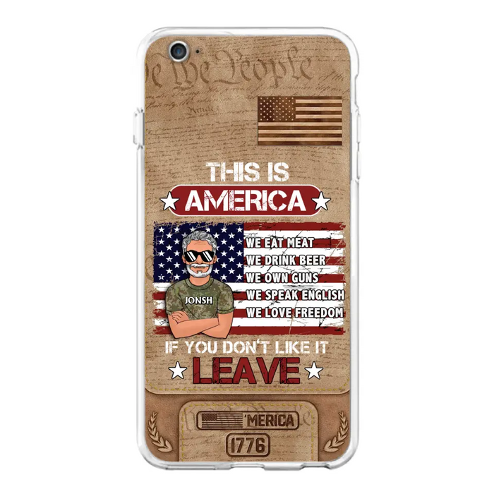 Custom Personalized Veteran Phone Case - Gift Idea For Veteran/ Daughter - This Is America - Case For iPhone/ Samsung