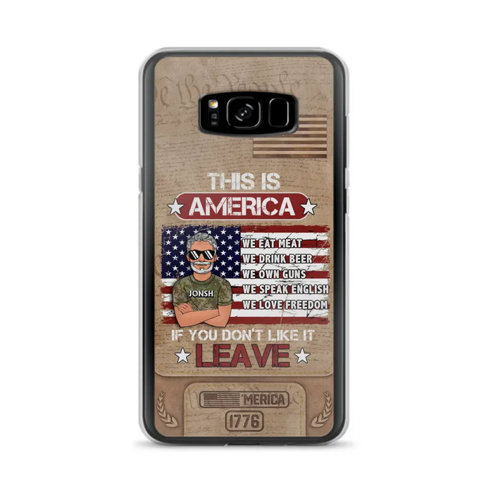 Custom Personalized Veteran Phone Case - Gift Idea For Veteran/ Daughter - This Is America - Case For iPhone/ Samsung