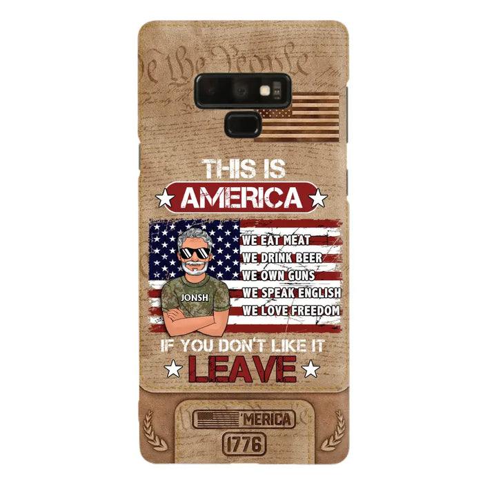 Custom Personalized Veteran Phone Case - Gift Idea For Veteran/ Daughter - This Is America - Case For iPhone/ Samsung