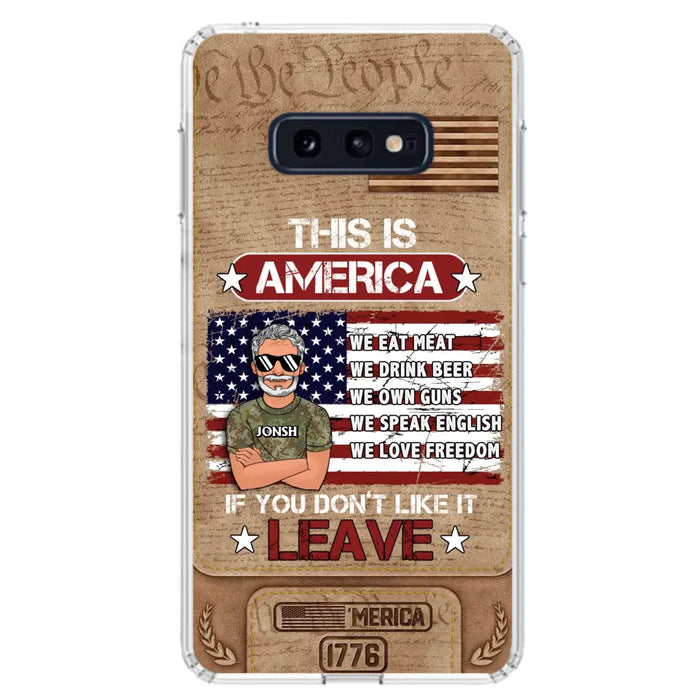 Custom Personalized Veteran Phone Case - Gift Idea For Veteran/ Daughter - This Is America - Case For iPhone/ Samsung