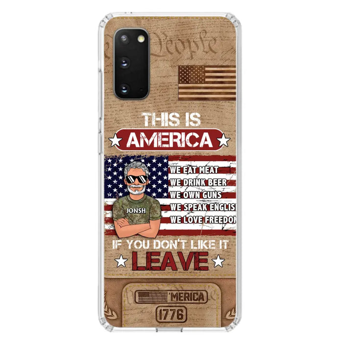 Custom Personalized Veteran Phone Case - Gift Idea For Veteran/ Daughter - This Is America - Case For iPhone/ Samsung