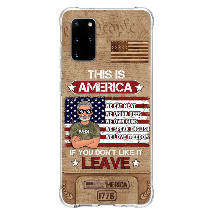 Custom Personalized Veteran Phone Case - Gift Idea For Veteran/ Daughter - This Is America - Case For iPhone/ Samsung