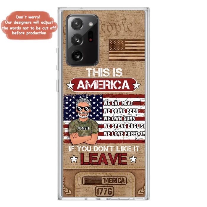 Custom Personalized Veteran Phone Case - Gift Idea For Veteran/ Daughter - This Is America - Case For iPhone/ Samsung