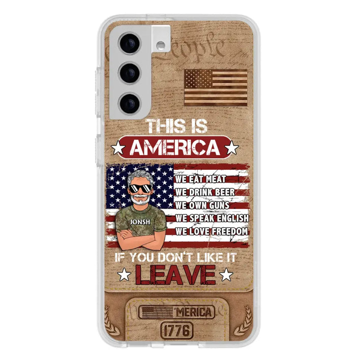 Custom Personalized Veteran Phone Case - Gift Idea For Veteran/ Daughter - This Is America - Case For iPhone/ Samsung