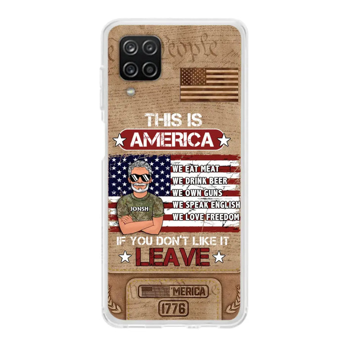 Custom Personalized Veteran Phone Case - Gift Idea For Veteran/ Daughter - This Is America - Case For iPhone/ Samsung