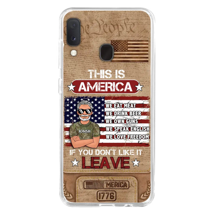 Custom Personalized Veteran Phone Case - Gift Idea For Veteran/ Daughter - This Is America - Case For iPhone/ Samsung