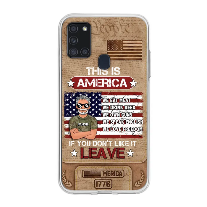 Custom Personalized Veteran Phone Case - Gift Idea For Veteran/ Daughter - This Is America - Case For iPhone/ Samsung