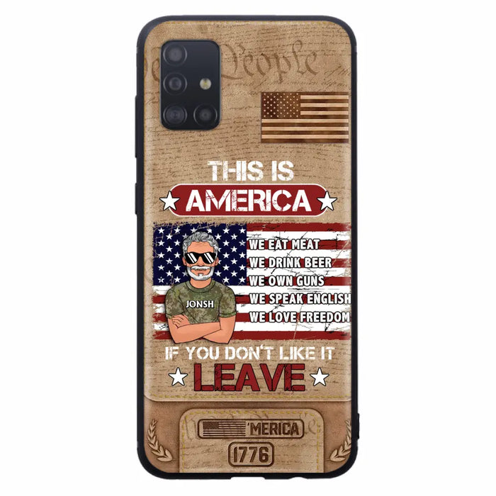 Custom Personalized Veteran Phone Case - Gift Idea For Veteran/ Daughter - This Is America - Case For iPhone/ Samsung