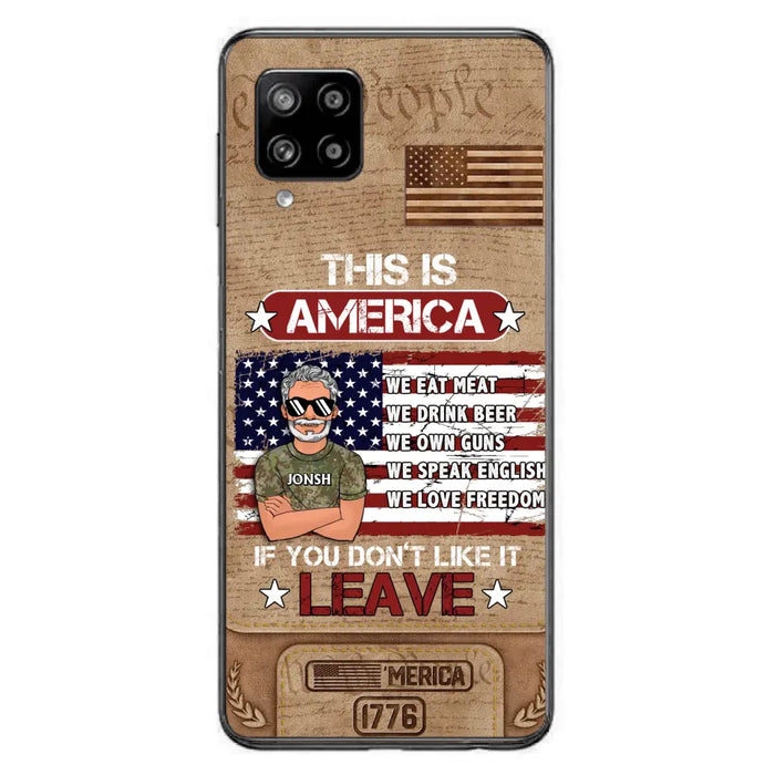 Custom Personalized Veteran Phone Case - Gift Idea For Veteran/ Daughter - This Is America - Case For iPhone/ Samsung