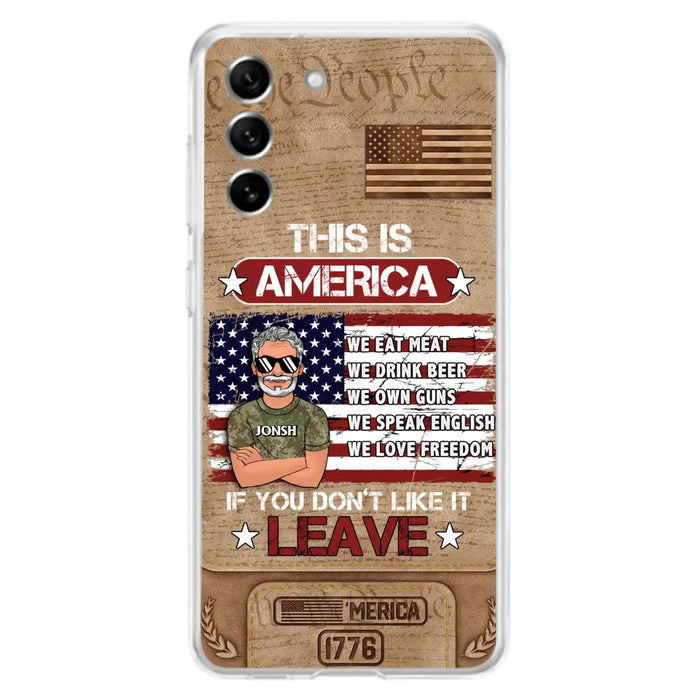 Custom Personalized Veteran Phone Case - Gift Idea For Veteran/ Daughter - This Is America - Case For iPhone/ Samsung