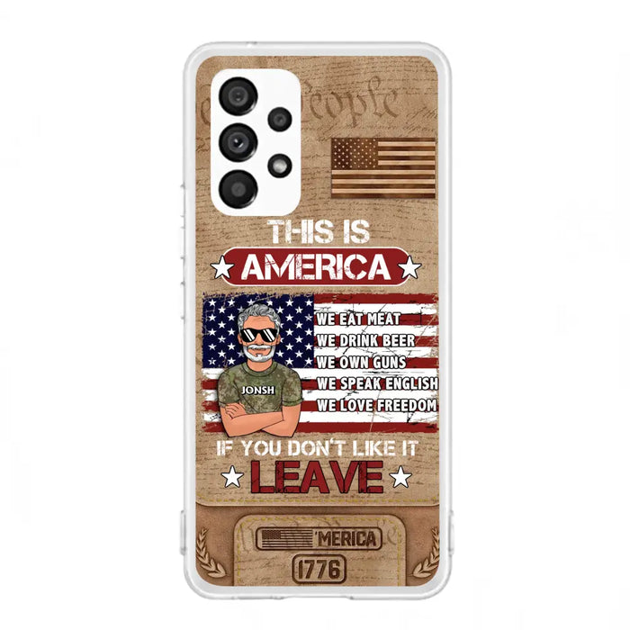 Custom Personalized Veteran Phone Case - Gift Idea For Veteran/ Daughter - This Is America - Case For iPhone/ Samsung