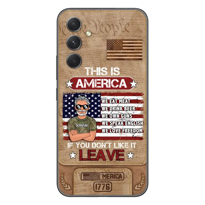 Custom Personalized Veteran Phone Case - Gift Idea For Veteran/ Daughter - This Is America - Case For iPhone/ Samsung