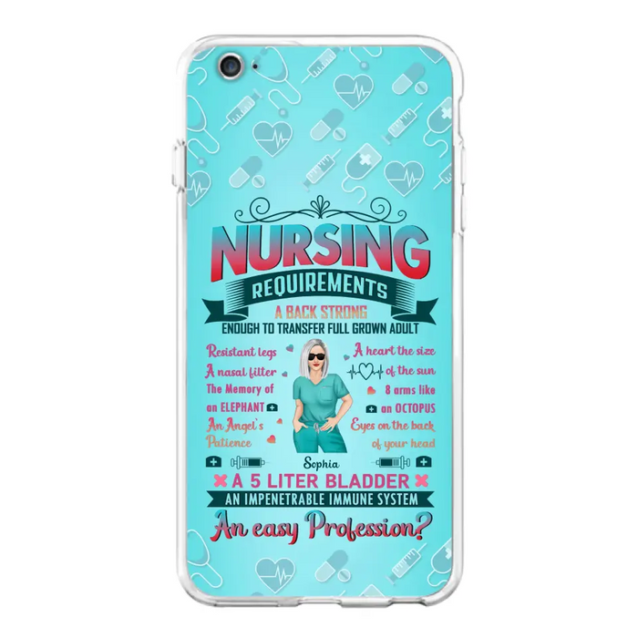 Custom Personalized Nurse Phone Case For iPhone/ Samsung - Nurse/ Birthday Gift Idea - Nursing Requirements