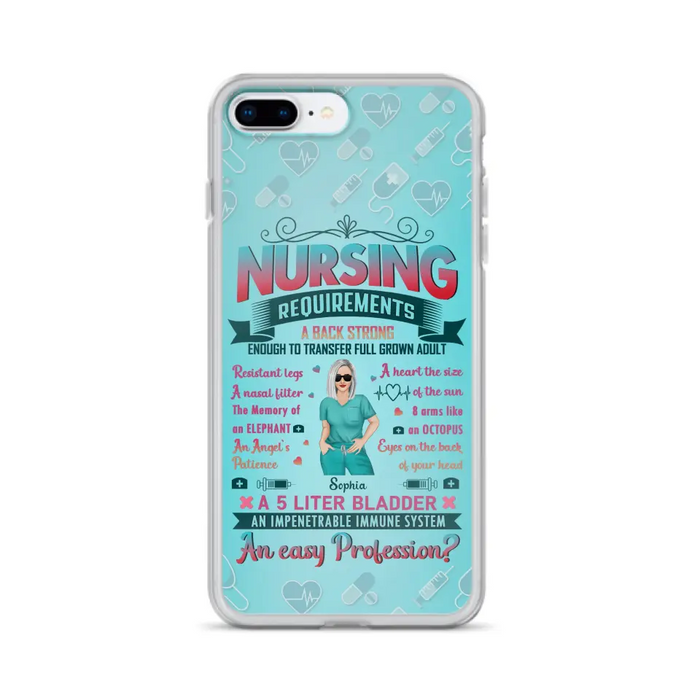 Custom Personalized Nurse Phone Case For iPhone/ Samsung - Nurse/ Birthday Gift Idea - Nursing Requirements