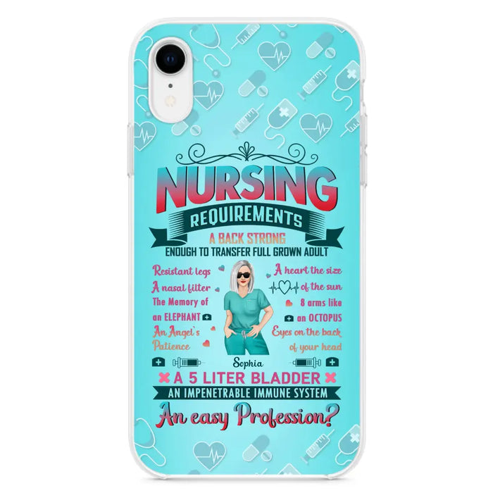 Custom Personalized Nurse Phone Case For iPhone/ Samsung - Nurse/ Birthday Gift Idea - Nursing Requirements