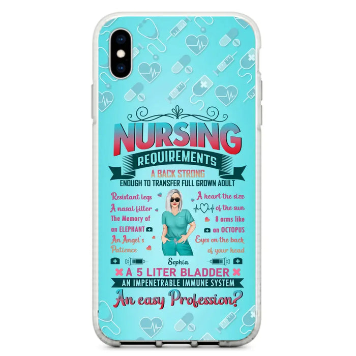 Custom Personalized Nurse Phone Case For iPhone/ Samsung - Nurse/ Birthday Gift Idea - Nursing Requirements