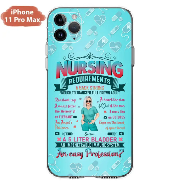 Custom Personalized Nurse Phone Case For iPhone/ Samsung - Nurse/ Birthday Gift Idea - Nursing Requirements