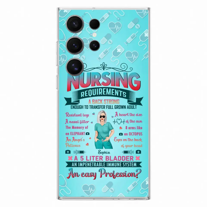 Custom Personalized Nurse Phone Case For iPhone/ Samsung - Nurse/ Birthday Gift Idea - Nursing Requirements