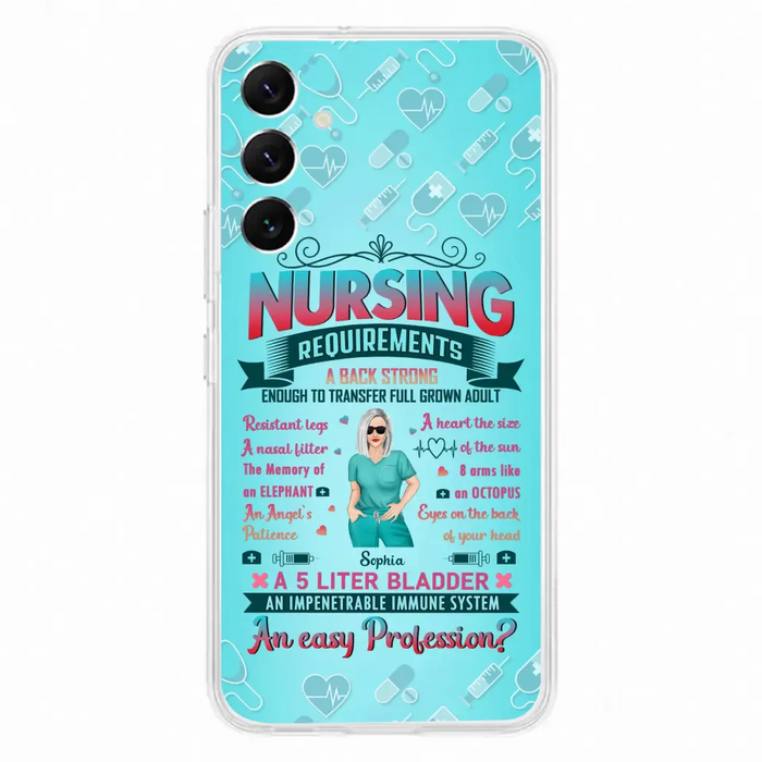 Custom Personalized Nurse Phone Case For iPhone/ Samsung - Nurse/ Birthday Gift Idea - Nursing Requirements