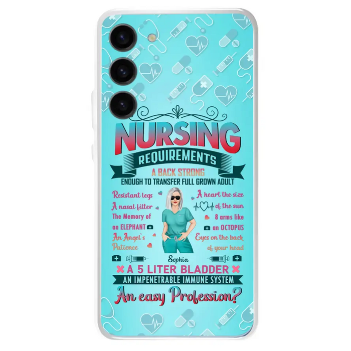 Custom Personalized Nurse Phone Case For iPhone/ Samsung - Nurse/ Birthday Gift Idea - Nursing Requirements