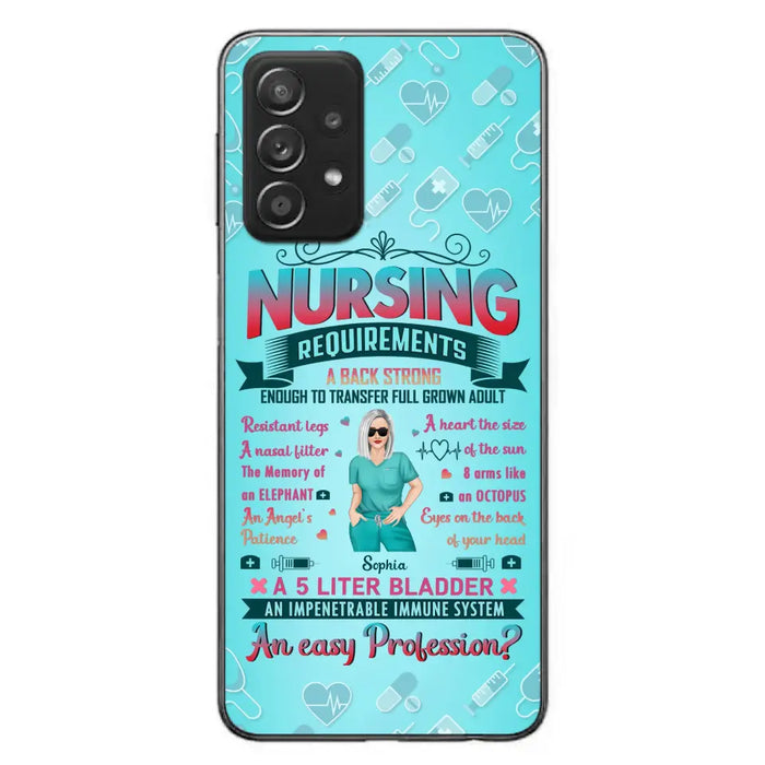 Custom Personalized Nurse Phone Case For iPhone/ Samsung - Nurse/ Birthday Gift Idea - Nursing Requirements