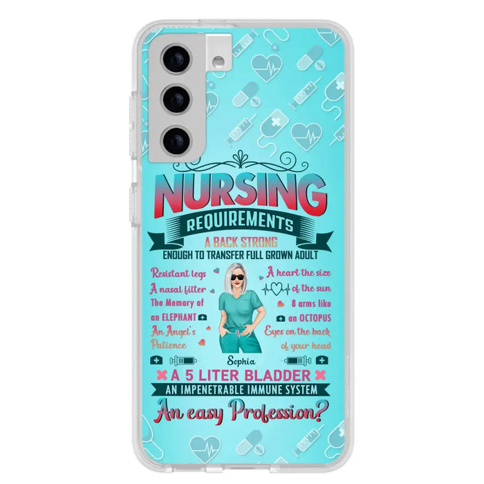 Custom Personalized Nurse Phone Case For iPhone/ Samsung - Nurse/ Birthday Gift Idea - Nursing Requirements