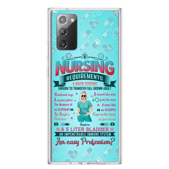 Custom Personalized Nurse Phone Case For iPhone/ Samsung - Nurse/ Birthday Gift Idea - Nursing Requirements