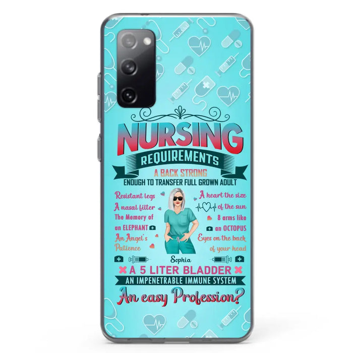 Custom Personalized Nurse Phone Case For iPhone/ Samsung - Nurse/ Birthday Gift Idea - Nursing Requirements