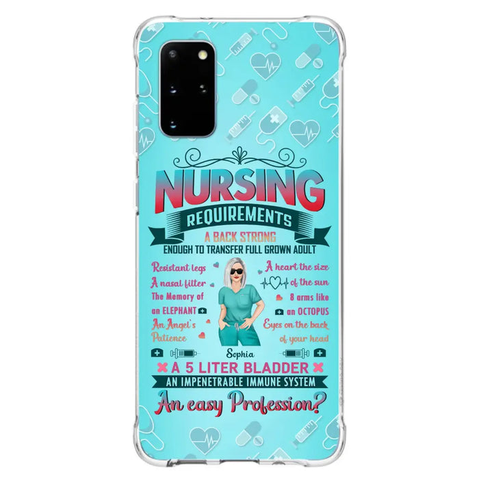 Custom Personalized Nurse Phone Case For iPhone/ Samsung - Nurse/ Birthday Gift Idea - Nursing Requirements