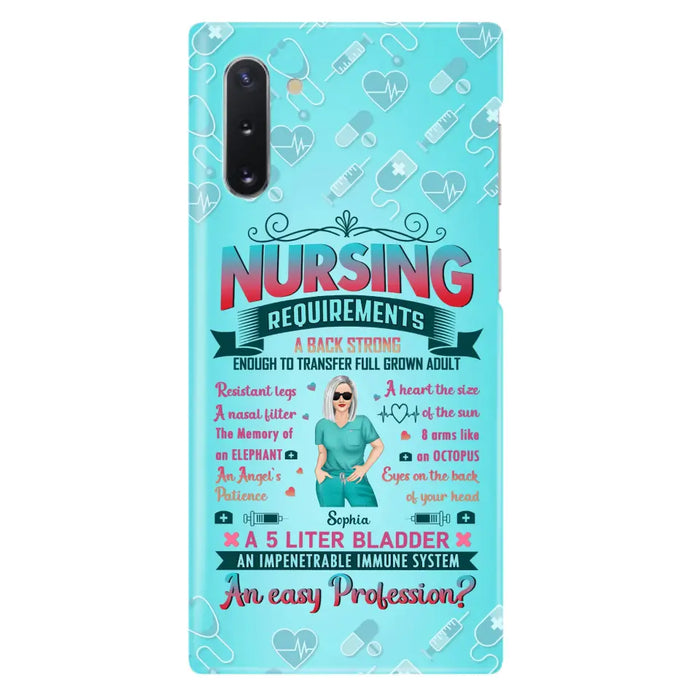 Custom Personalized Nurse Phone Case For iPhone/ Samsung - Nurse/ Birthday Gift Idea - Nursing Requirements