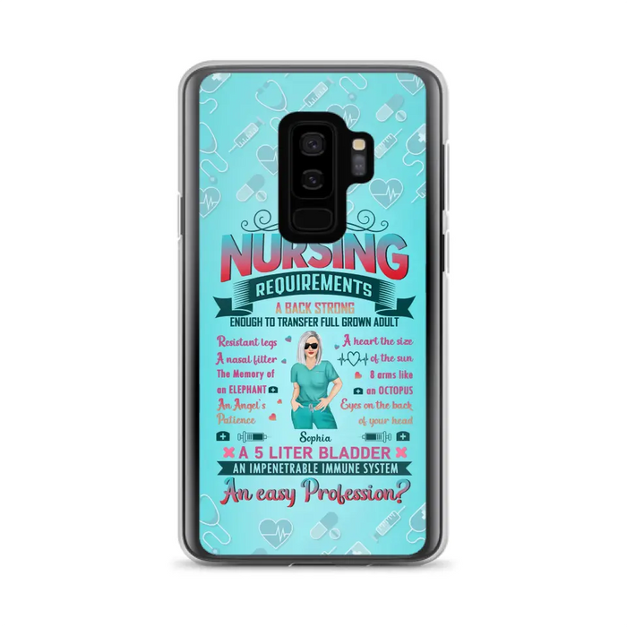 Custom Personalized Nurse Phone Case For iPhone/ Samsung - Nurse/ Birthday Gift Idea - Nursing Requirements