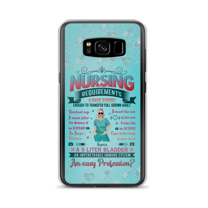 Custom Personalized Nurse Phone Case For iPhone/ Samsung - Nurse/ Birthday Gift Idea - Nursing Requirements