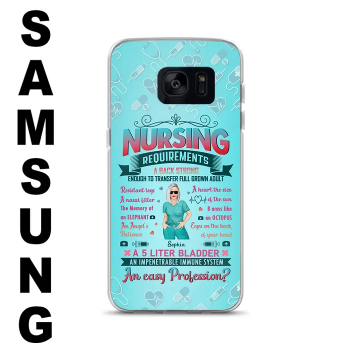 Custom Personalized Nurse Phone Case For iPhone/ Samsung - Nurse/ Birthday Gift Idea - Nursing Requirements