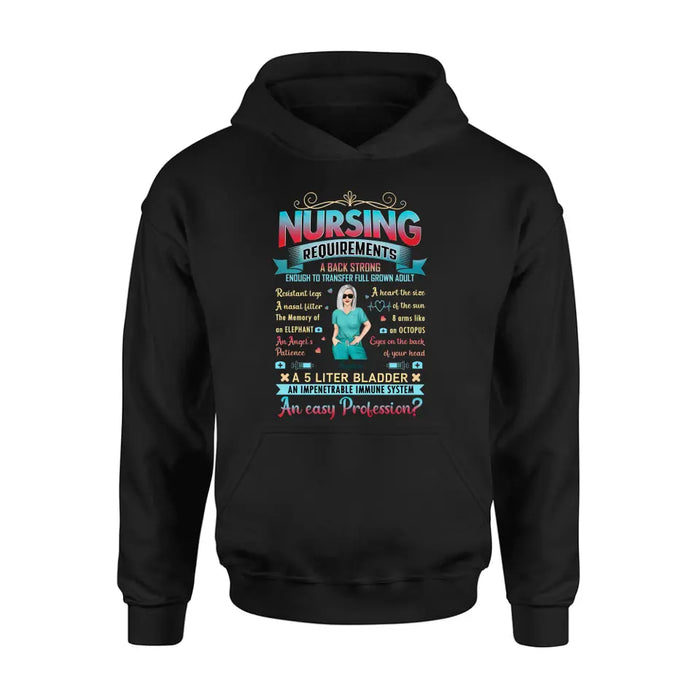 Custom Personalized Nurse T-shirt/ Long Sleeve/ Sweatshirt/ Hoodie - Nurse/ Birthday Gift Idea - Nursing Requirements