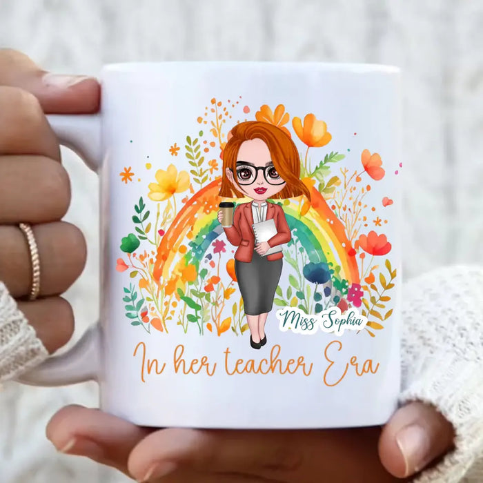 Custom Personalized Teacher Coffee Mug - Gift Idea For Teacher/ Birthday/ Back To School - In Her Teacher Era