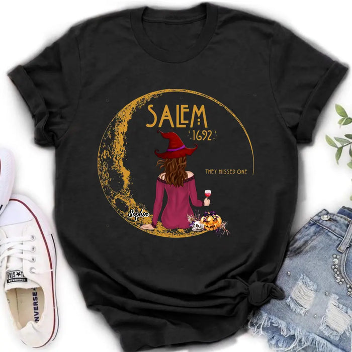 Custom Personalized Salem 1692 Witch T-shirt/ Long Sleeve/ Sweatshirt/ Hoodie - Halloween Gift Idea - They Missed One